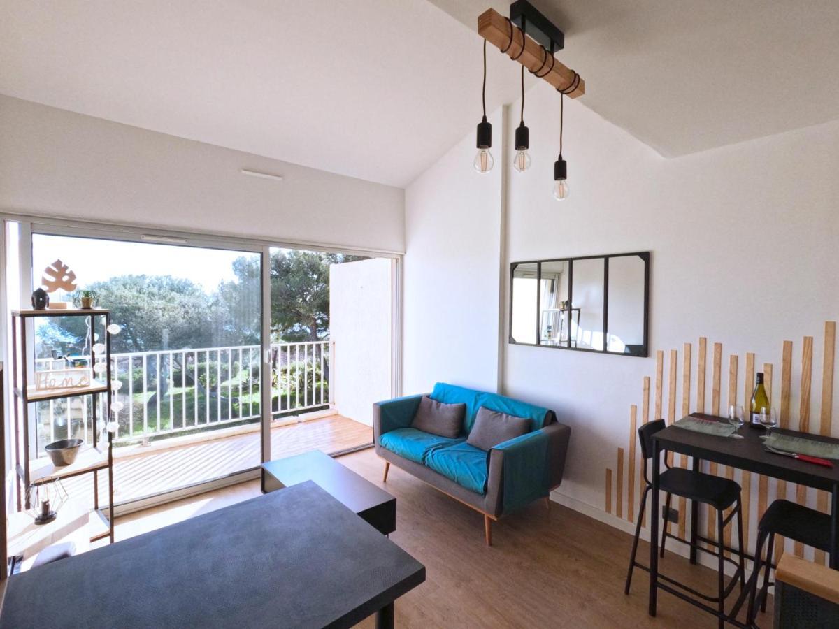 Appartement Hyeres - Costebelle Duplex Vue Mer Balcon Residence Privee Parking - Marie Caroline Bagian luar foto